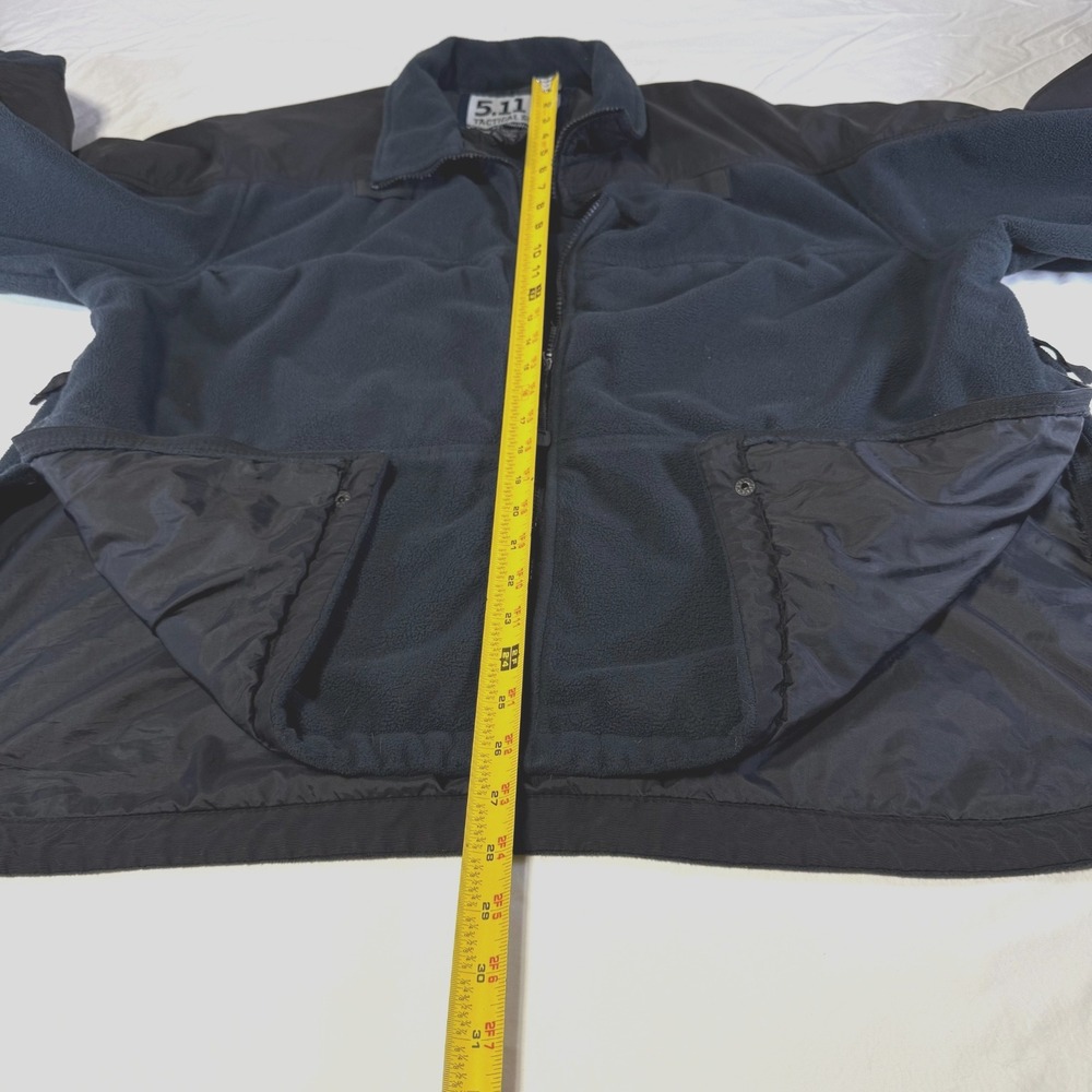 5.11 Tactical Jacket Mens XL Black Fleece Softshell Full Zip Outdoor 48001 - Picture 7 of 7
